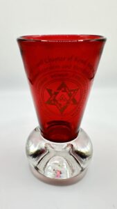 Firing Glass issued by the Provincial Grand Chapter of Royal Arch Masonry Gloucestershire and Herefordshire