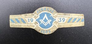 A Cigar Band from Fidelis Lodge No.1809 dating from 1939.