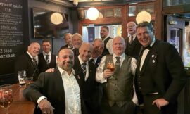 Brethren visiting London for the Sarnia Riduna and Caesarea Chapter Installation 2025