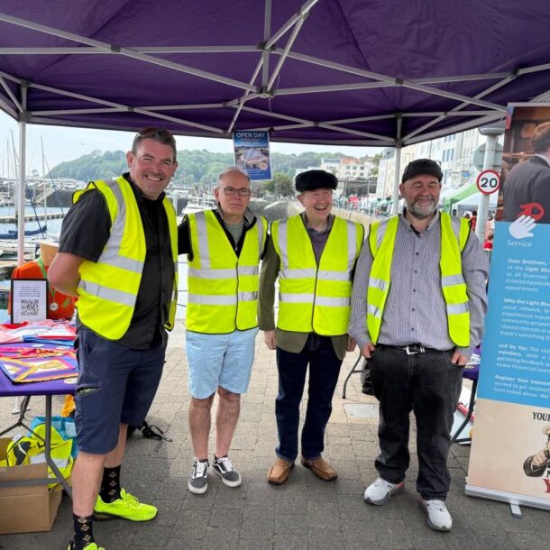 First ever Masonic Stalls on the Seafront thanks to the Light Blues