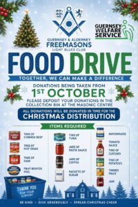 🎄 Guernsey & Alderney Light Blues Food Drive 🎄